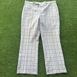Vintage 70s Plaid Flared Pants